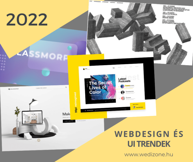 2022 Webdesign trendek