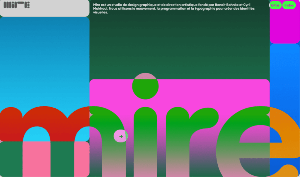 dopamin ihlette színek 2023 web design trend