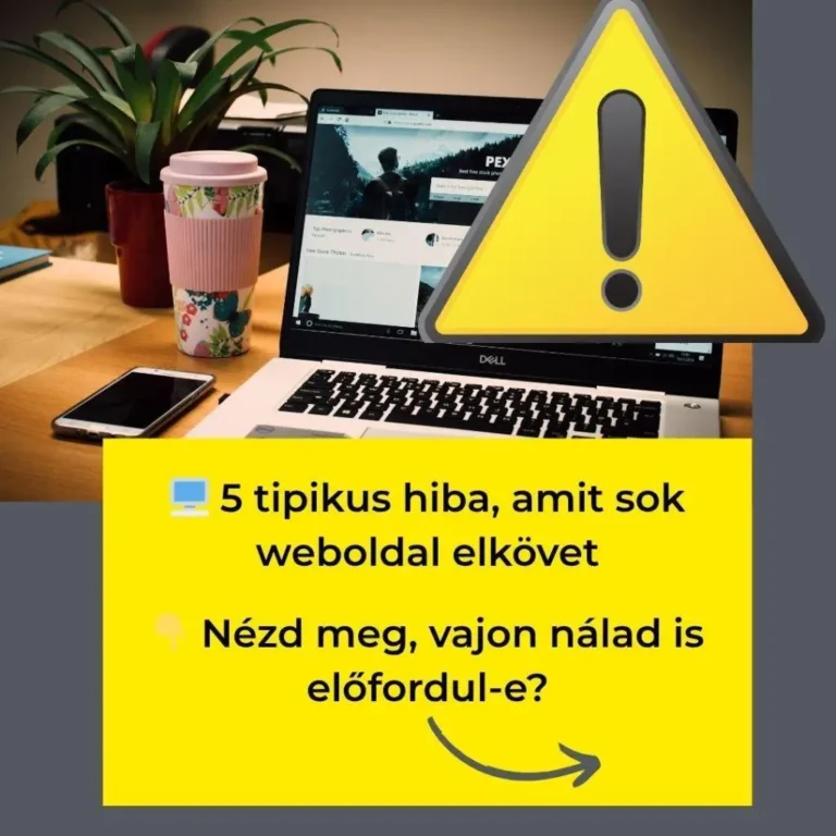 5 tipikus hiba a weboldalakon