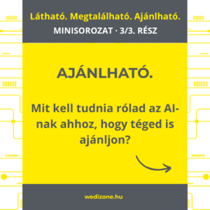 Mit kell tudnia a vállalkozásodról az AI-nak, hogy téged ajánljon?